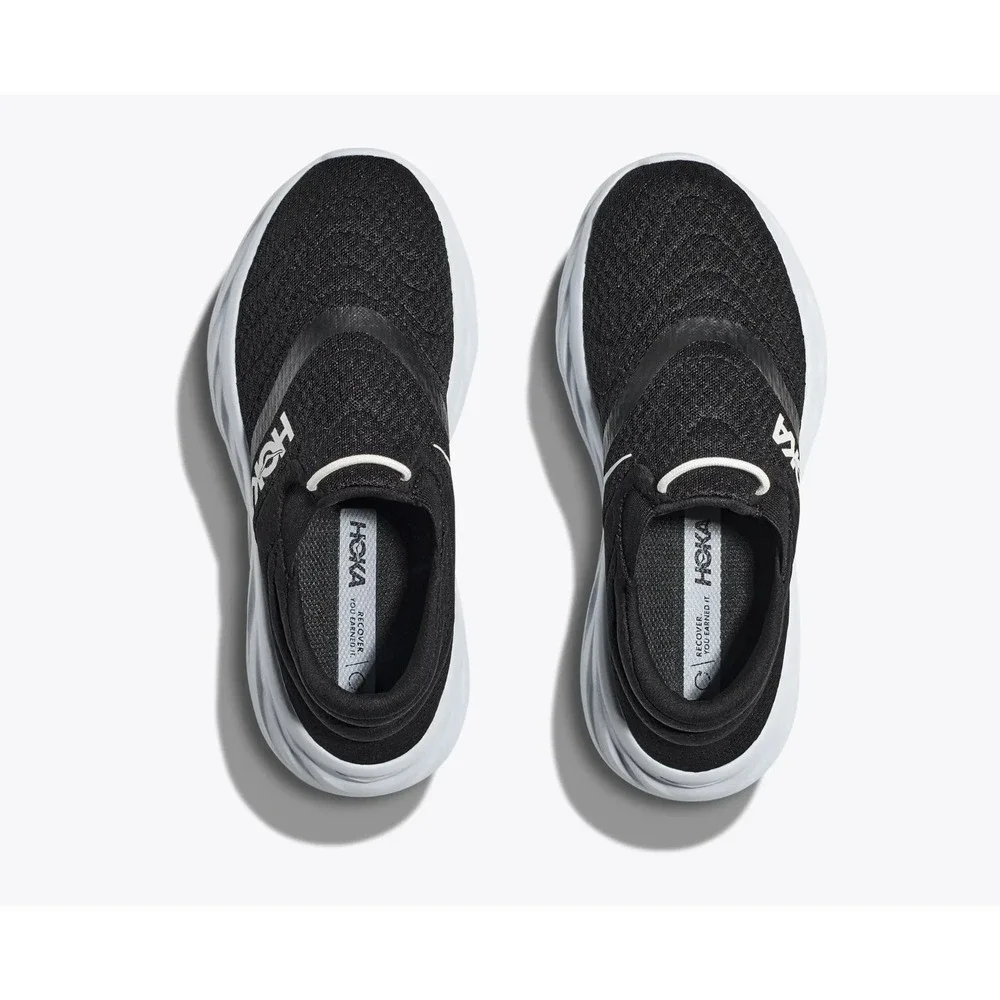 Hoka One One Ora Recovery 2 Shoes Womens Size 8 Black/White Comfort NEW